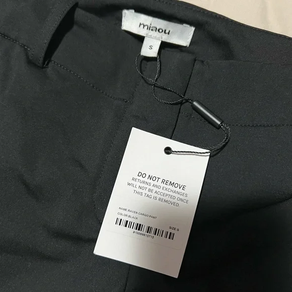 Miaou Black Raven Cargo Trousers - Picture 2 of 3